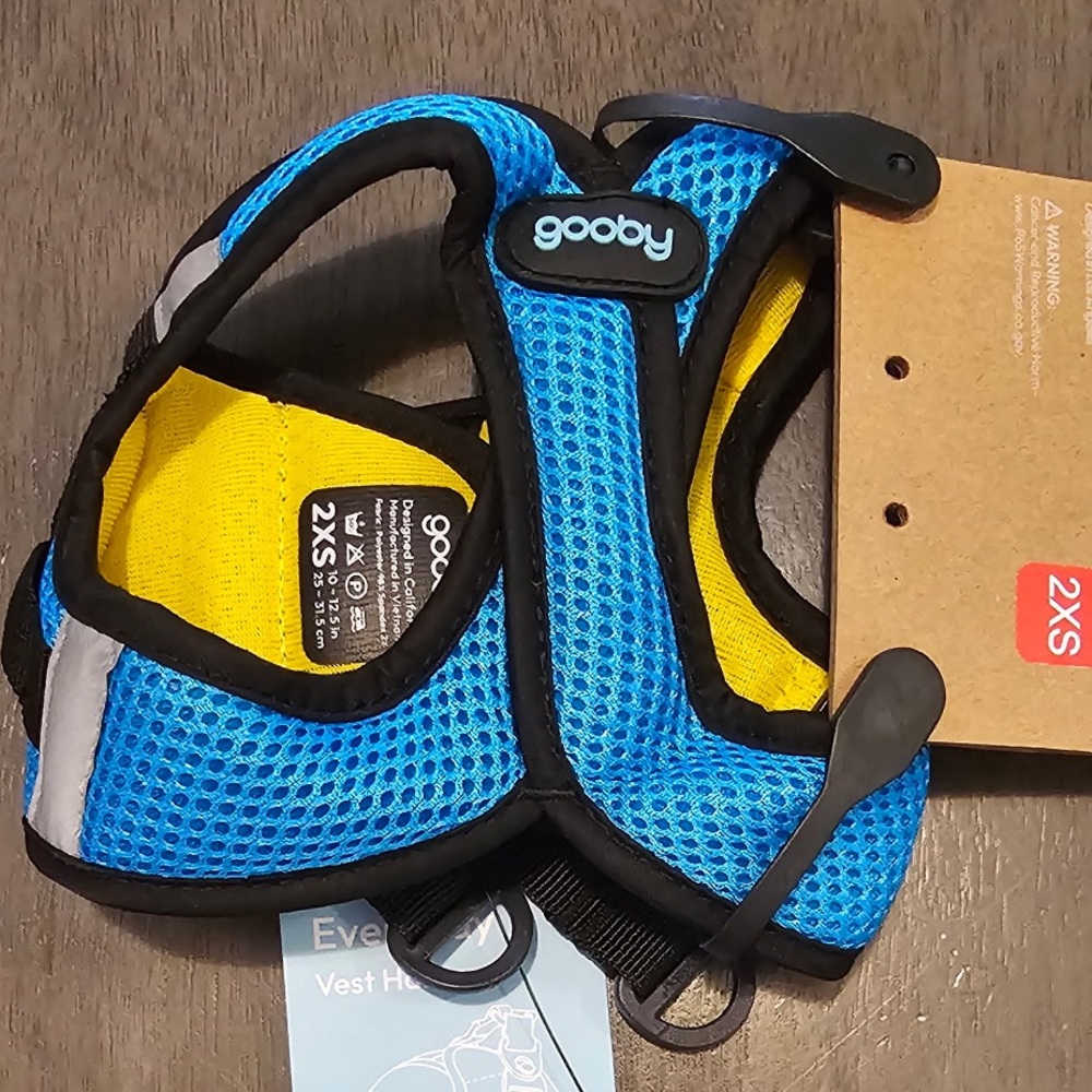 Gooby Everyday Vest Harness Blue (2XS)